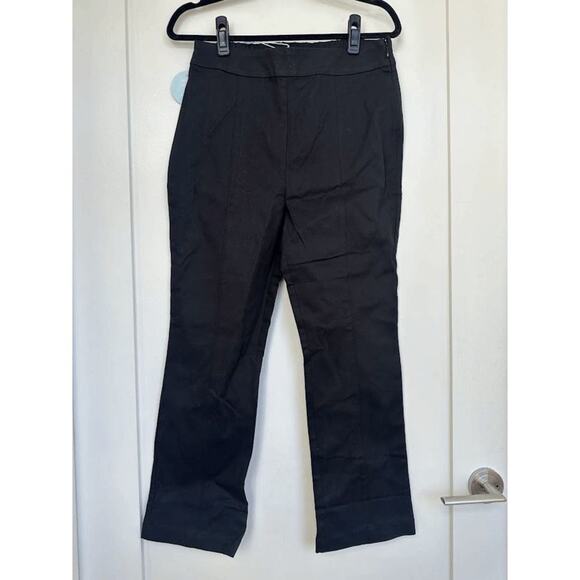NWT Hill House Black High Rise Cropped Stretchy The Claire Pants Size M - Picture 6 of 7